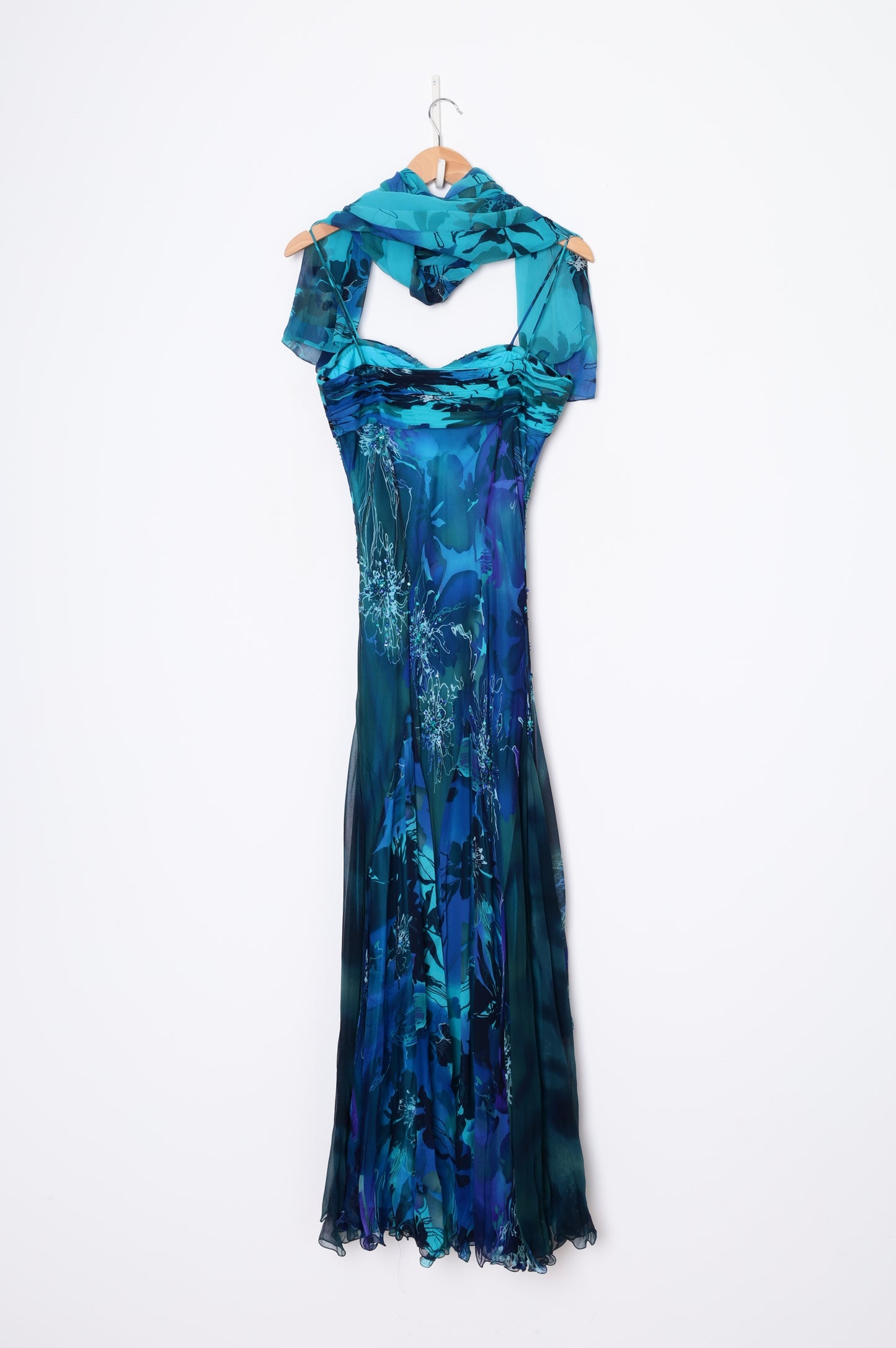 Diane Freis Womens Blue Dress Size 12