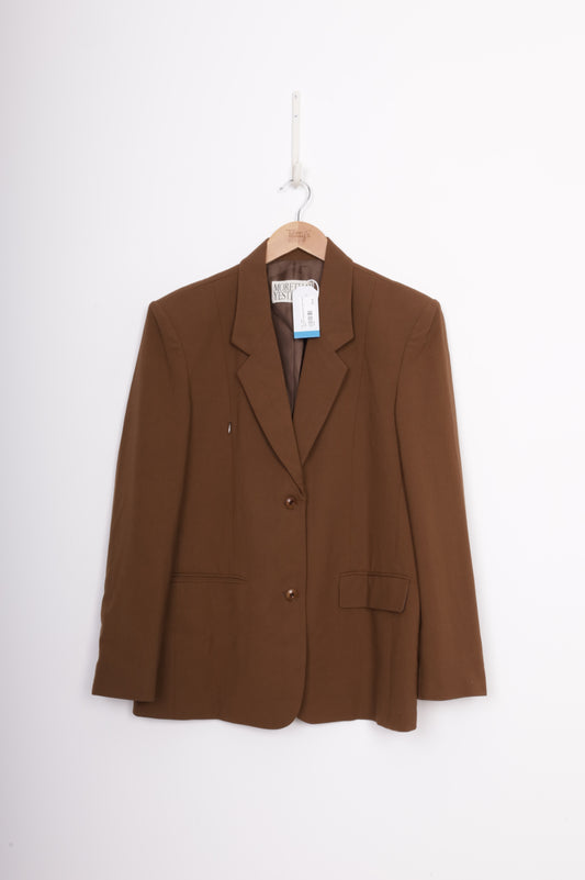 More than Yesterday Womens Brown Blazer Size F