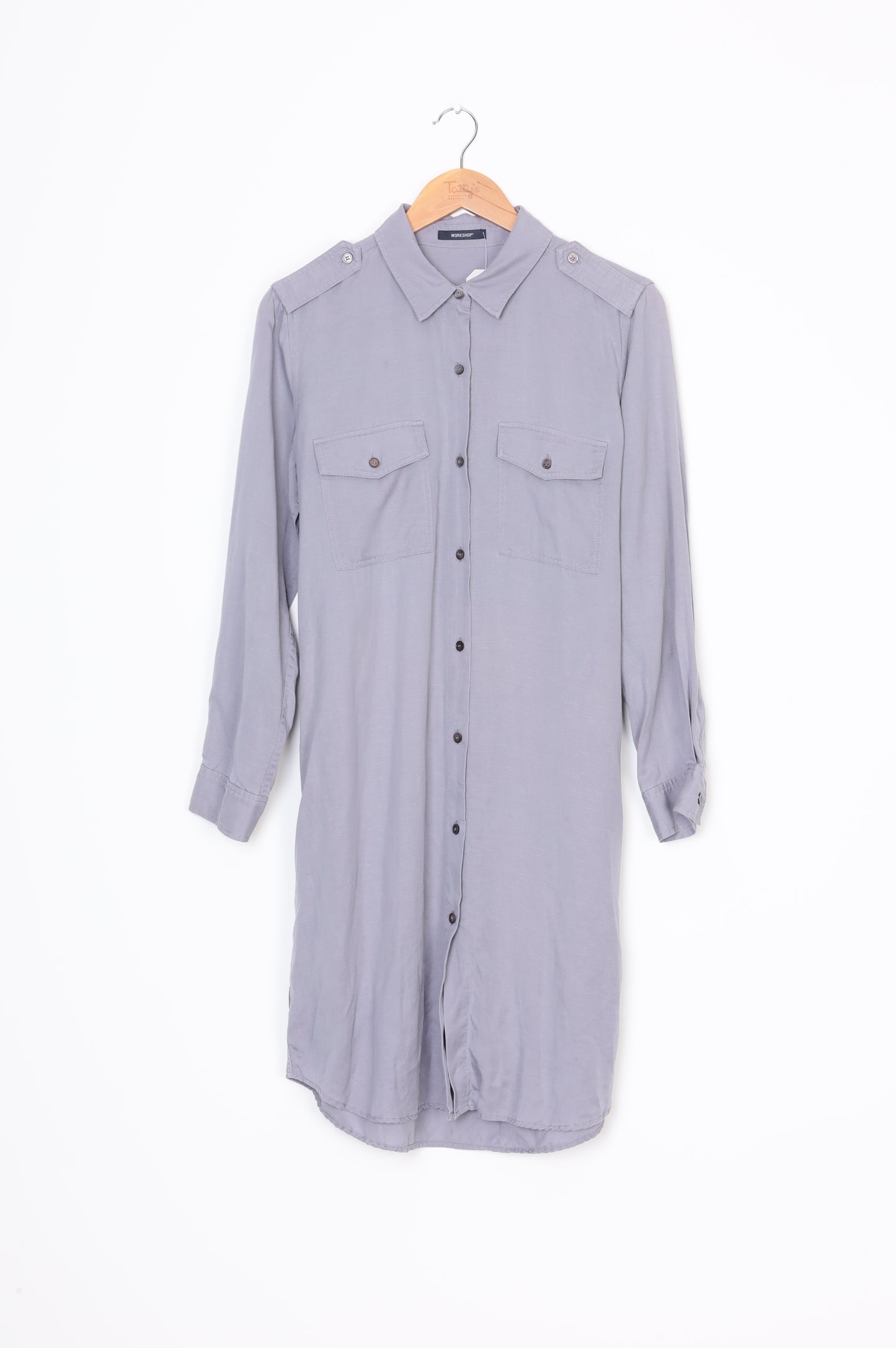 Workshop Womens Grey Dress Size M