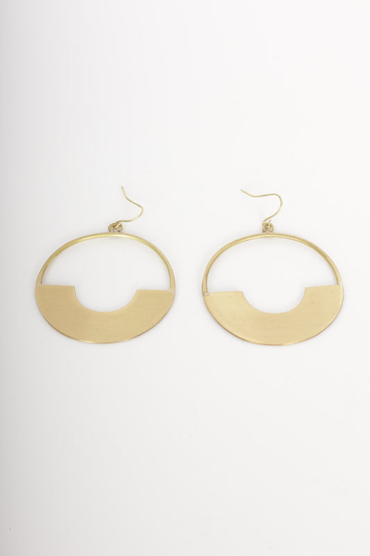 No Label Womens Metallic Earrings Size O/S