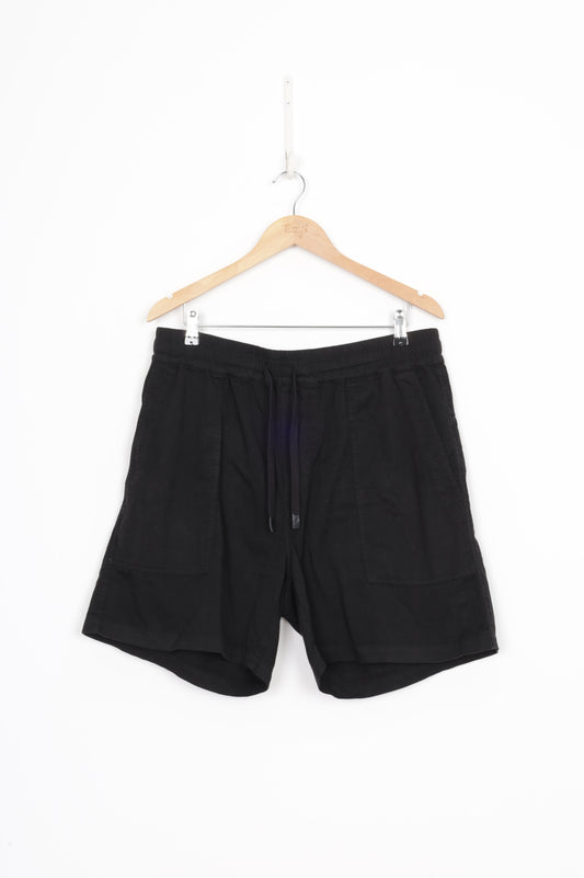 Bassike Mens Black Shorts Size XL
