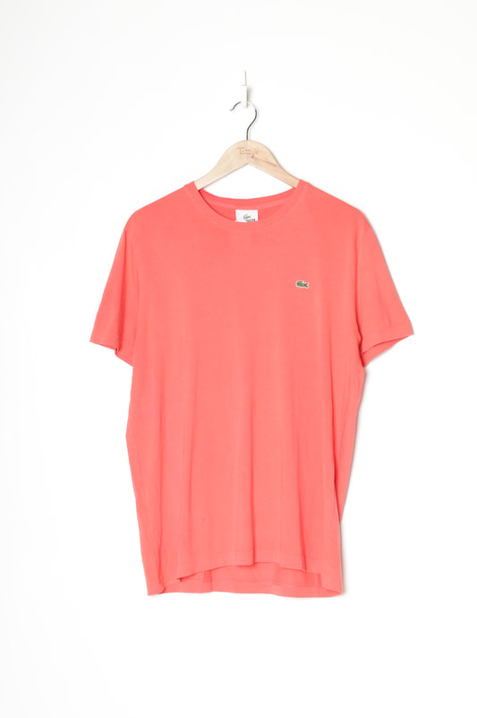 Lacoste Mens Pink T-shirt Size 5
