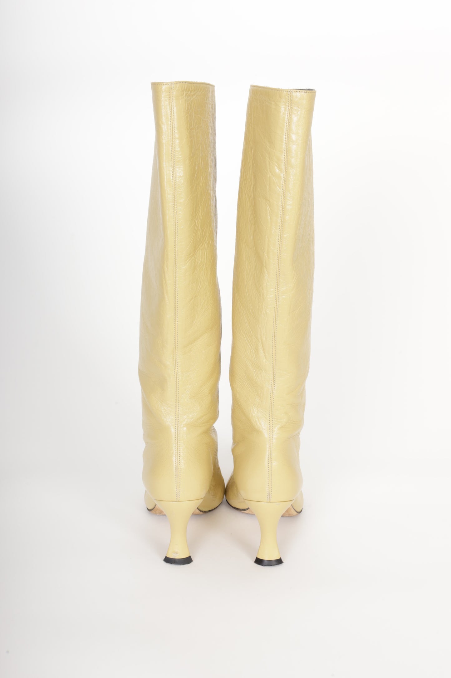 By FAR Womens Yellow Boots  Size 37