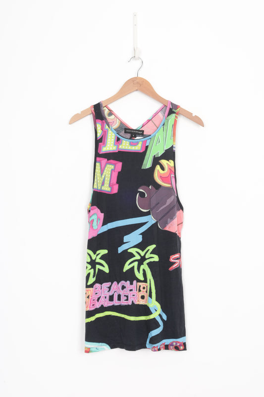 Stolen Girlfriends Club Womens Black Singlet Size 8