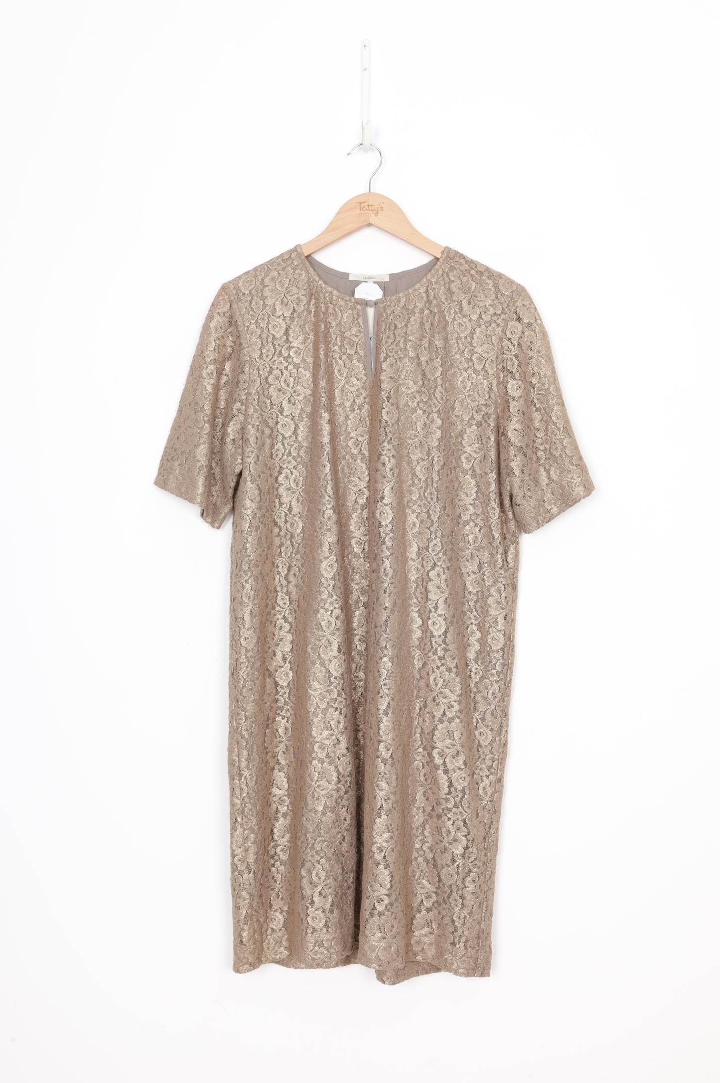 Calliope Womens Metallic Dress Size 14