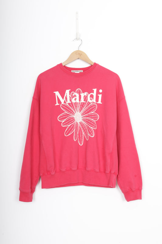Mardi Mercredi Womens Pink Sweatshirt Size M