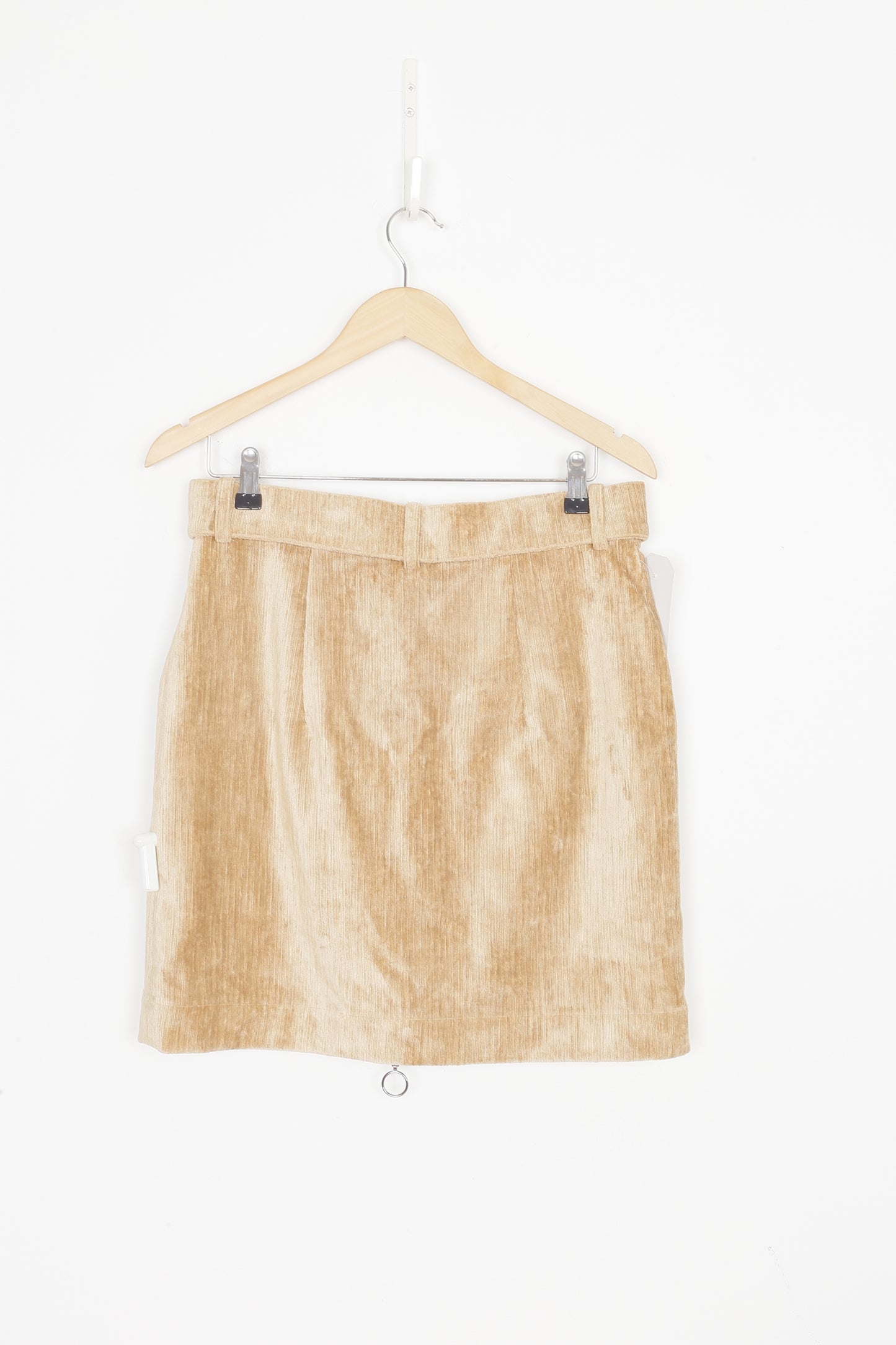 Wynn Hamlyn Womens Beige Mini Skirt Size 8