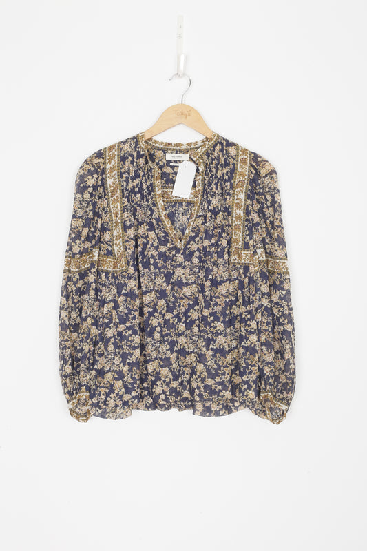 Isabel Marante Etoile Womens Multi Blouse Size EU 34
