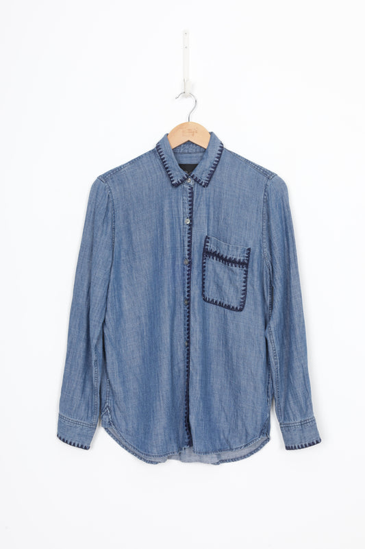 Rails Womens Blue Shirt Size XS