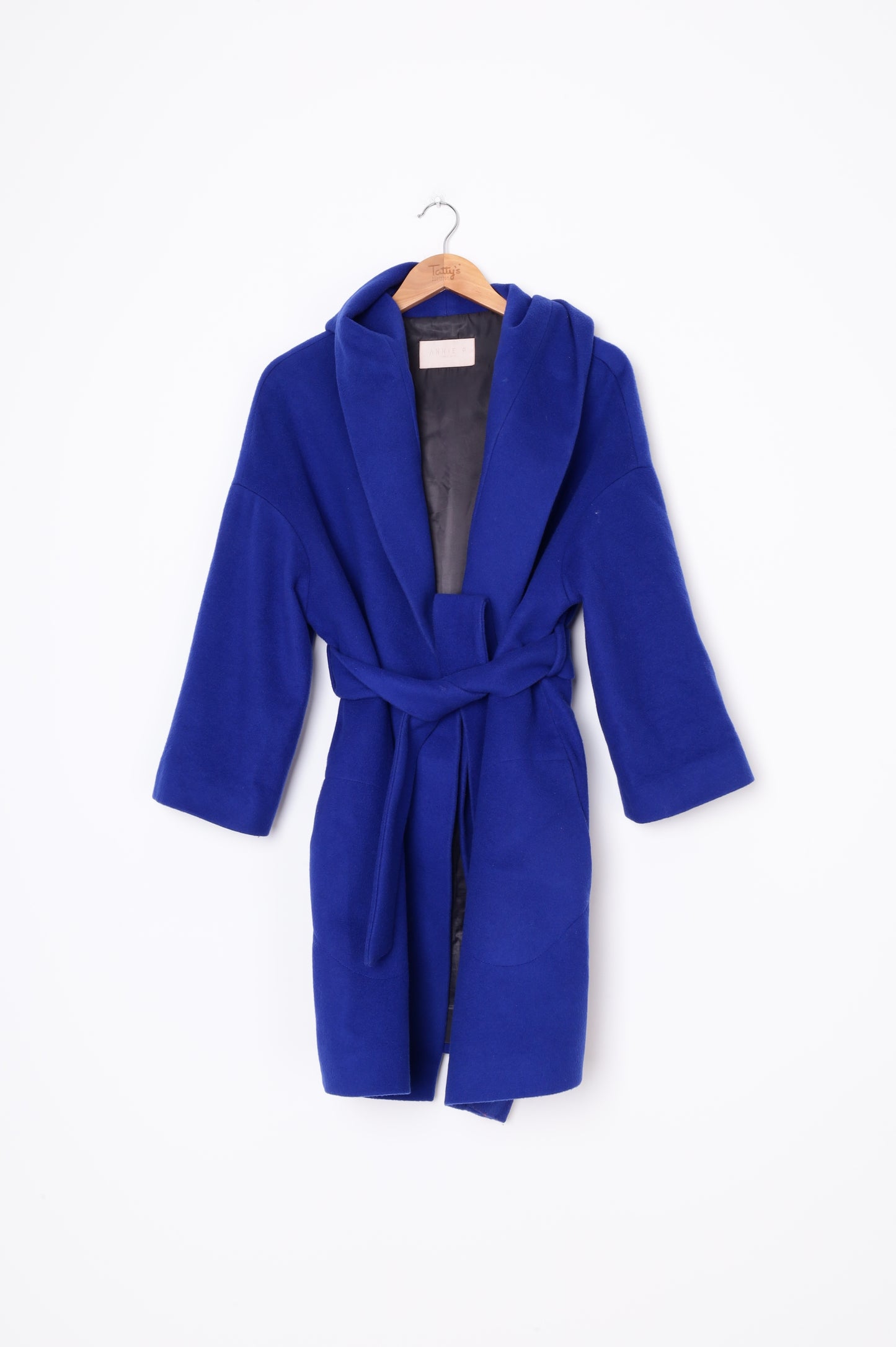 Annie P Womens Blue Coat Size 40
