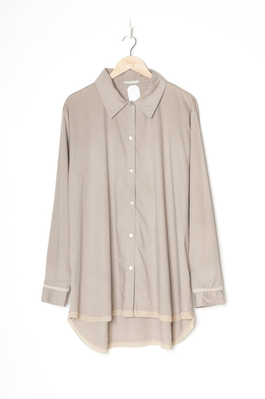 Maggie Potter Womens Grey Shirt Size 16