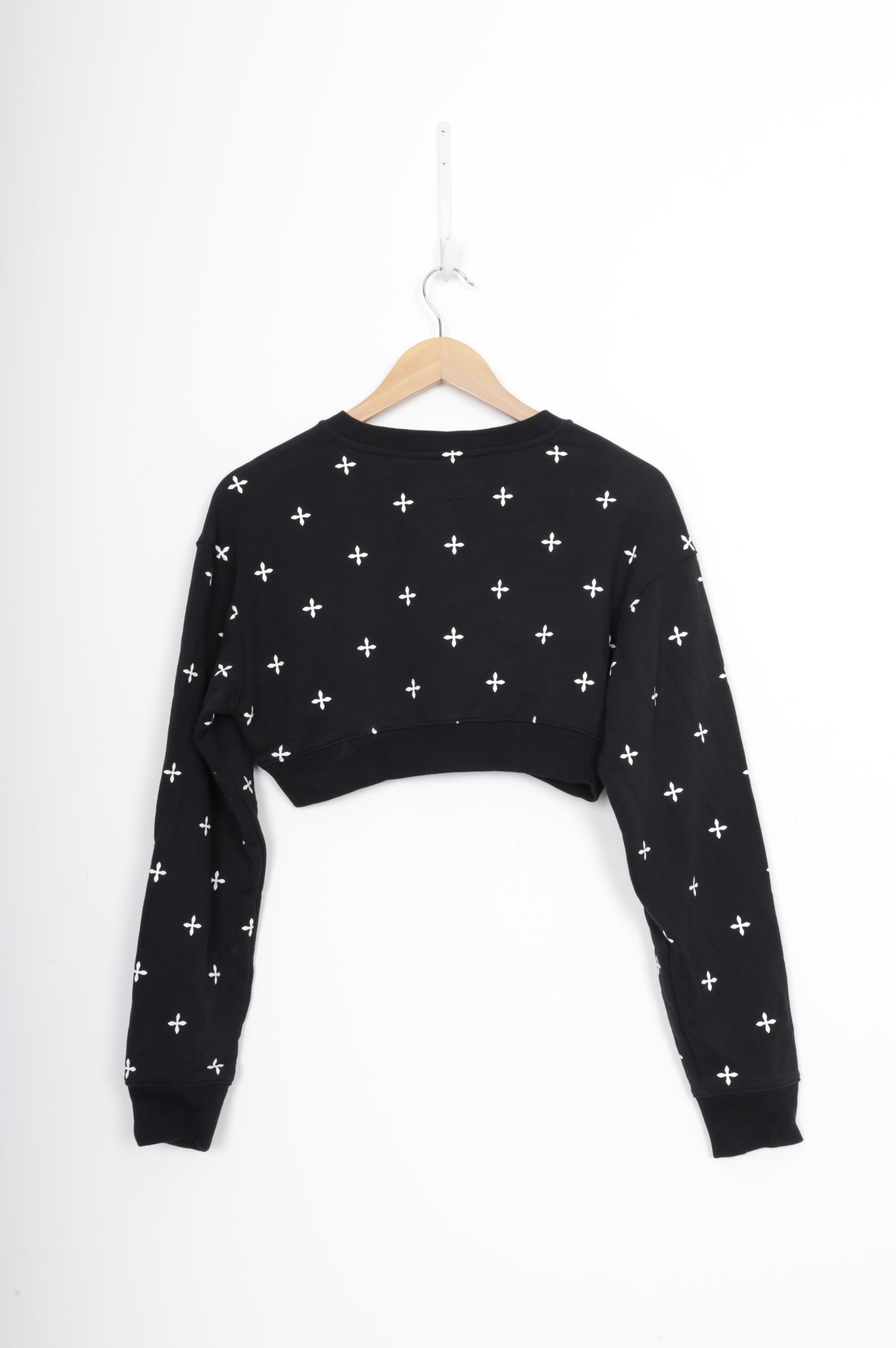 SMFK Womens Black Sweatshirt Size S