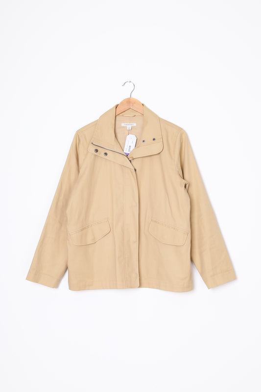 Trenery Womens Beige Jacket Size M