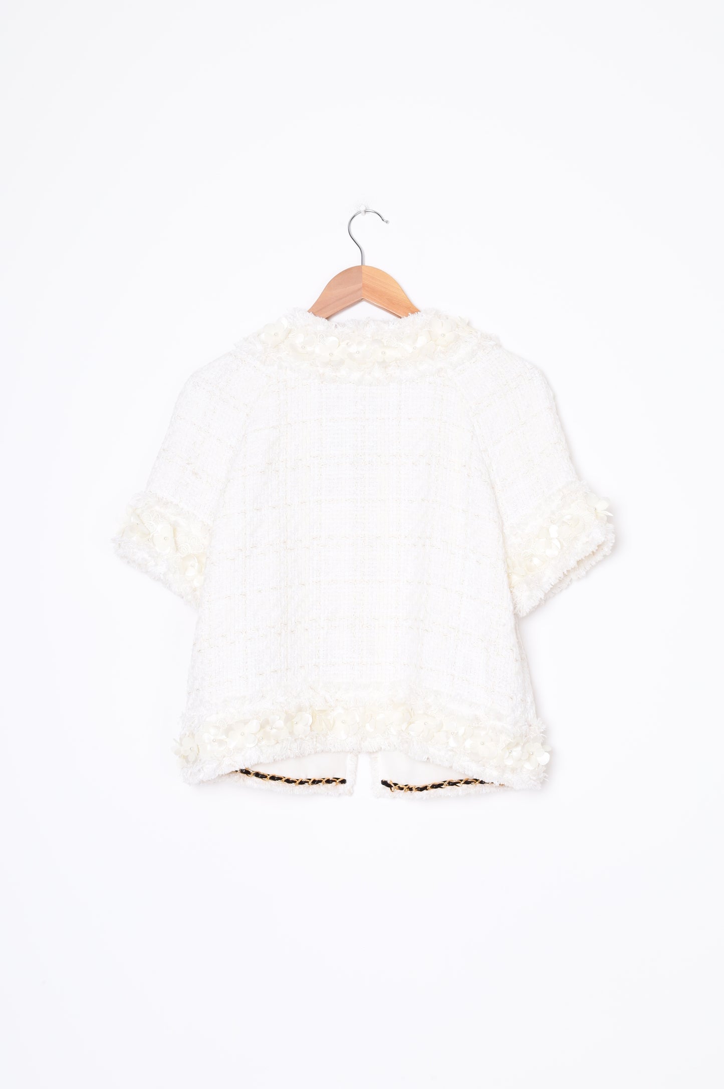 Edward Achour Paris Womens White Jacket Size 42