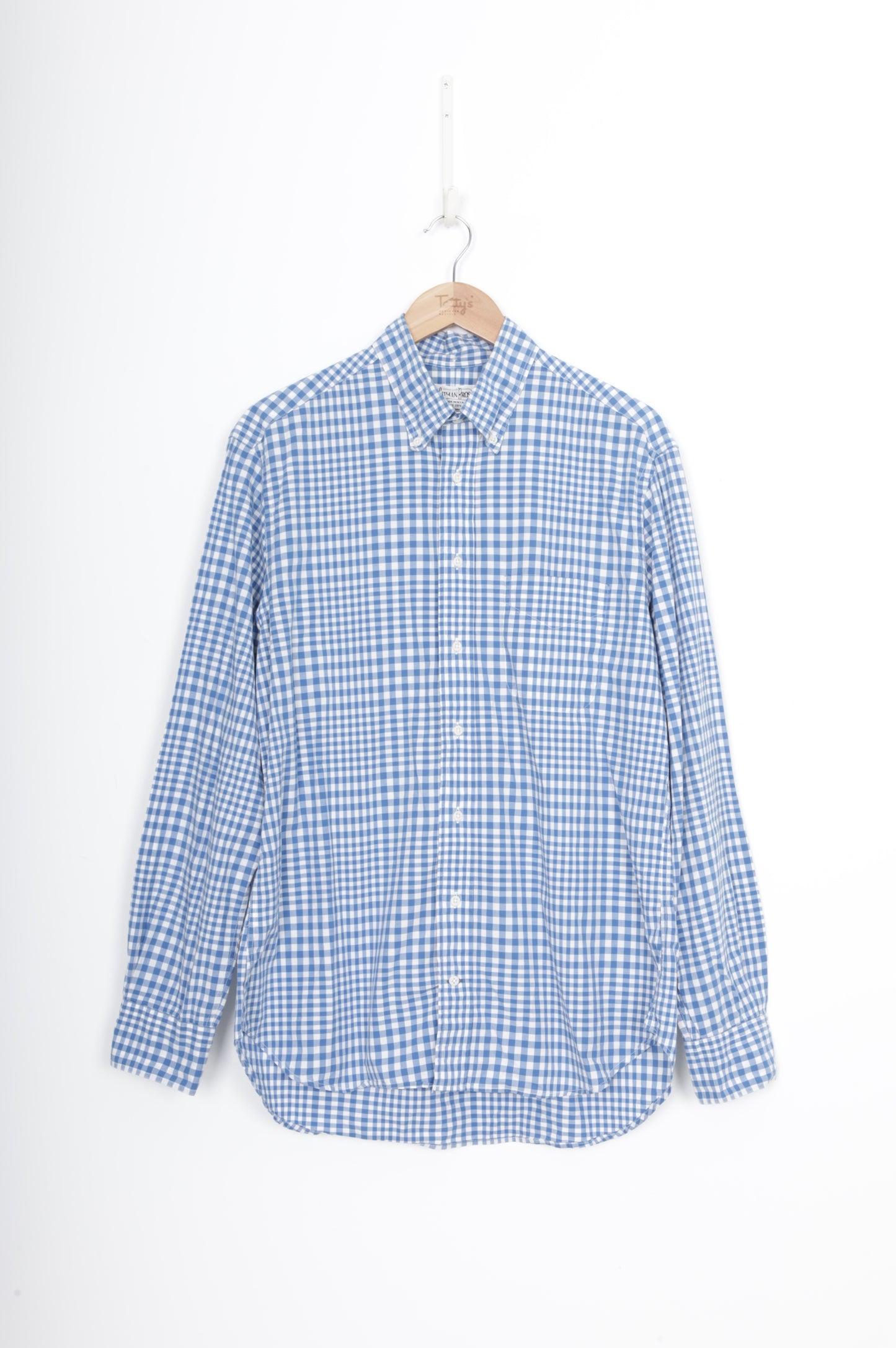 Gitman Bros Mens Blue Shirt Size L