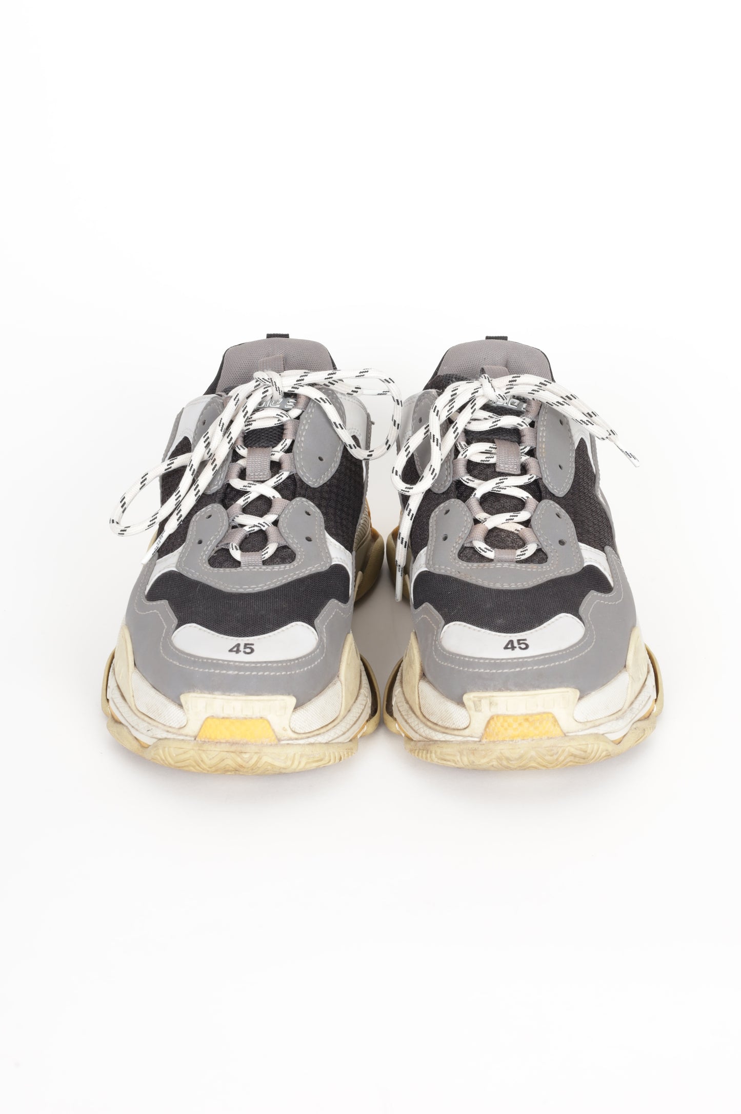 Balenciaga Mens Grey Sneakers Size EU 45