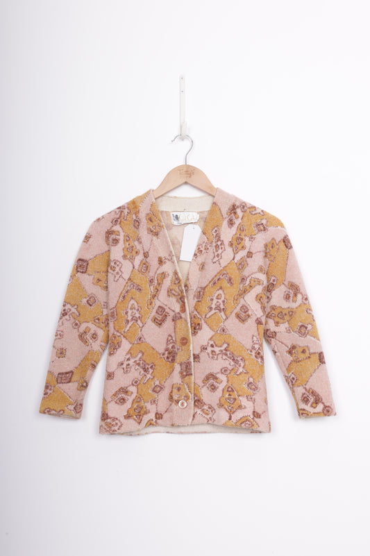 Gigi Womens Pink Cardigan Size S