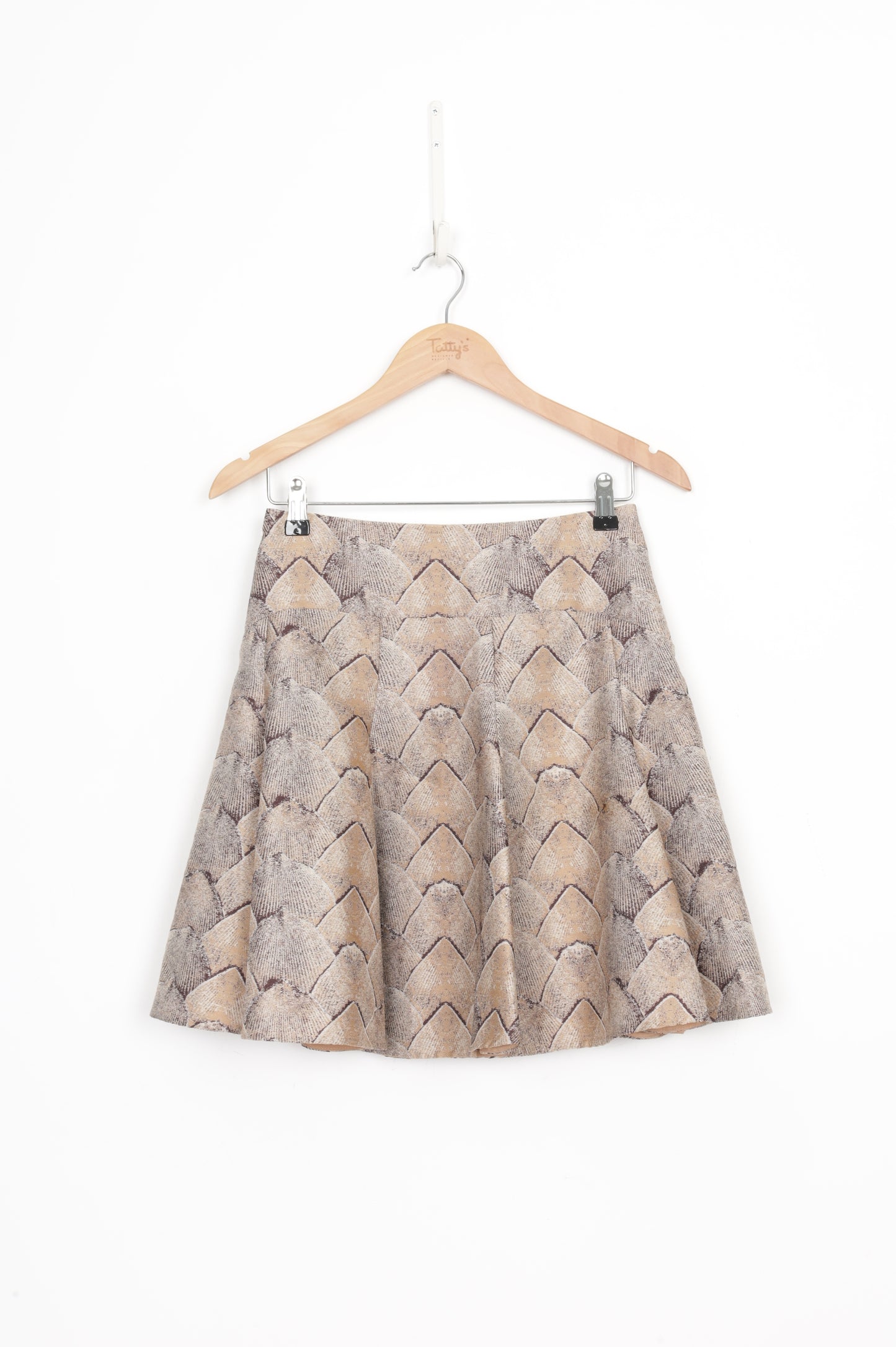 Scanlan Theodore Womens Beige Mini Skirt Size 8