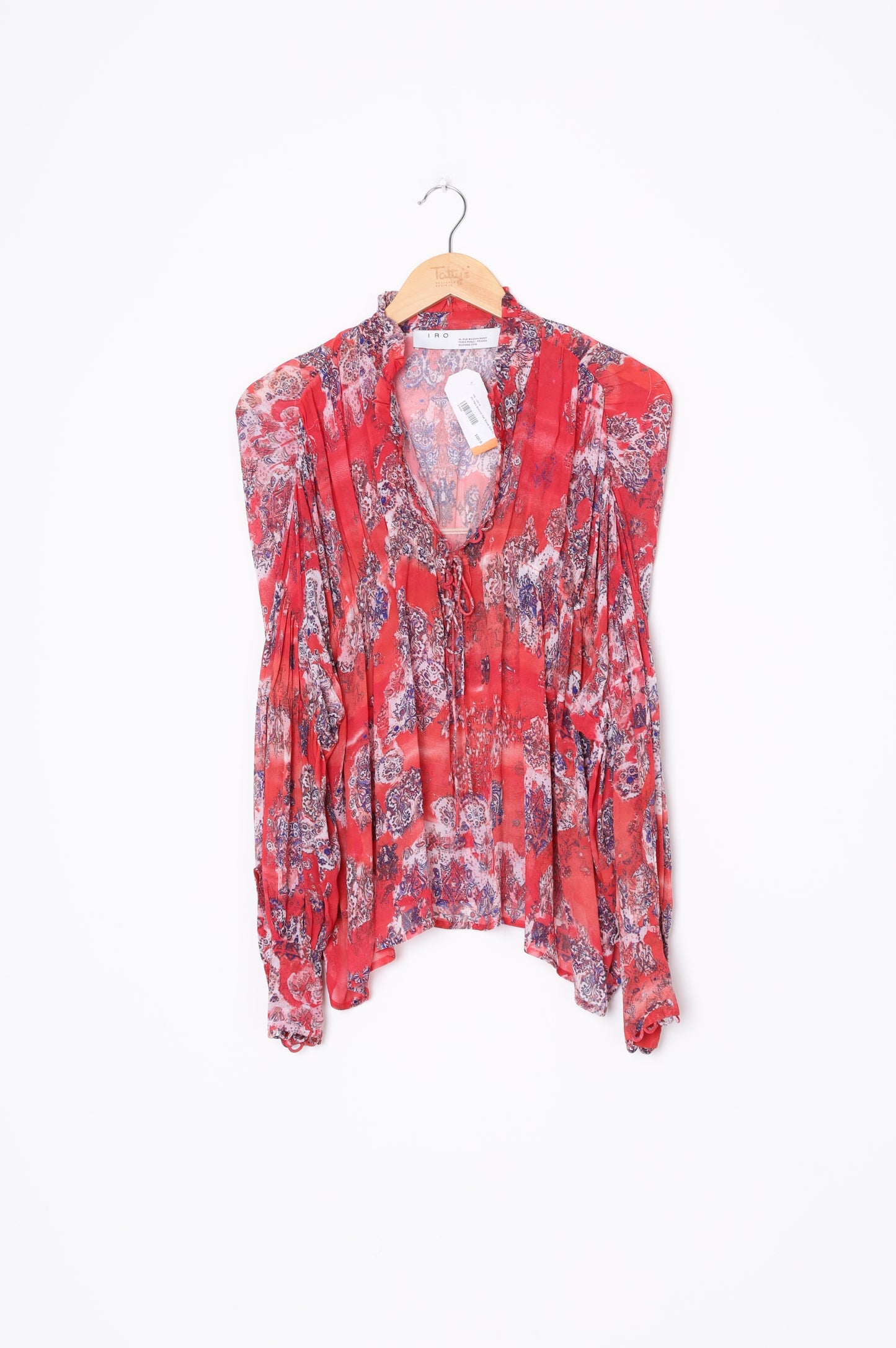 IRO Paris Womens Red Blouse Size EU 34