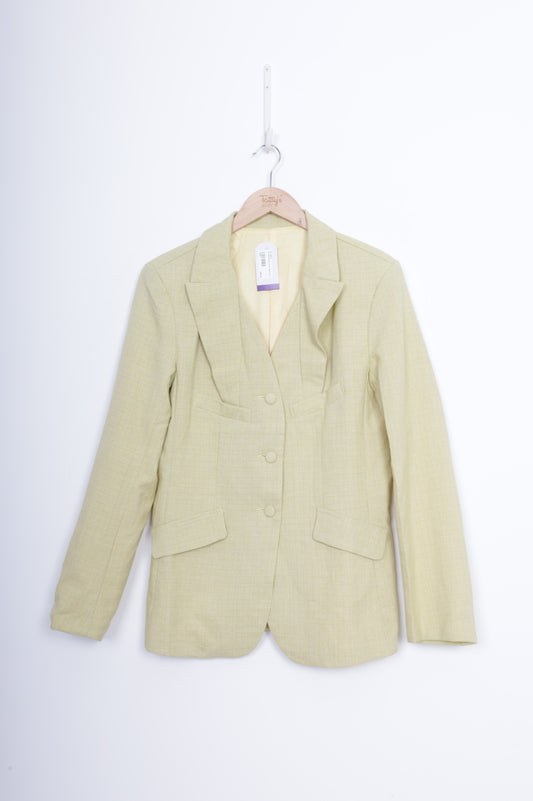 No Label Womens Yellow Blazer Size S