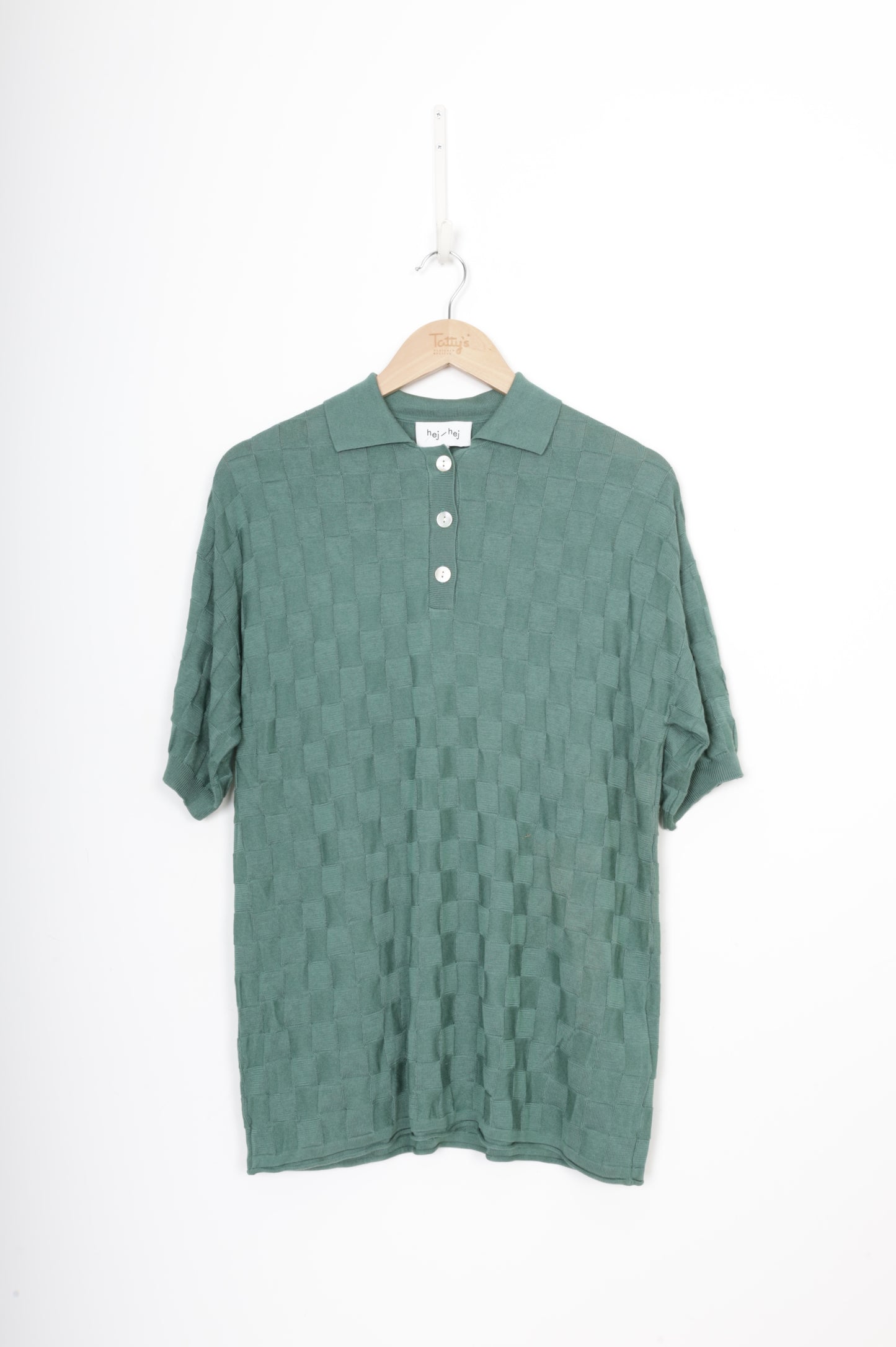 Hej-Hej Womens Green Shirt Size O/S