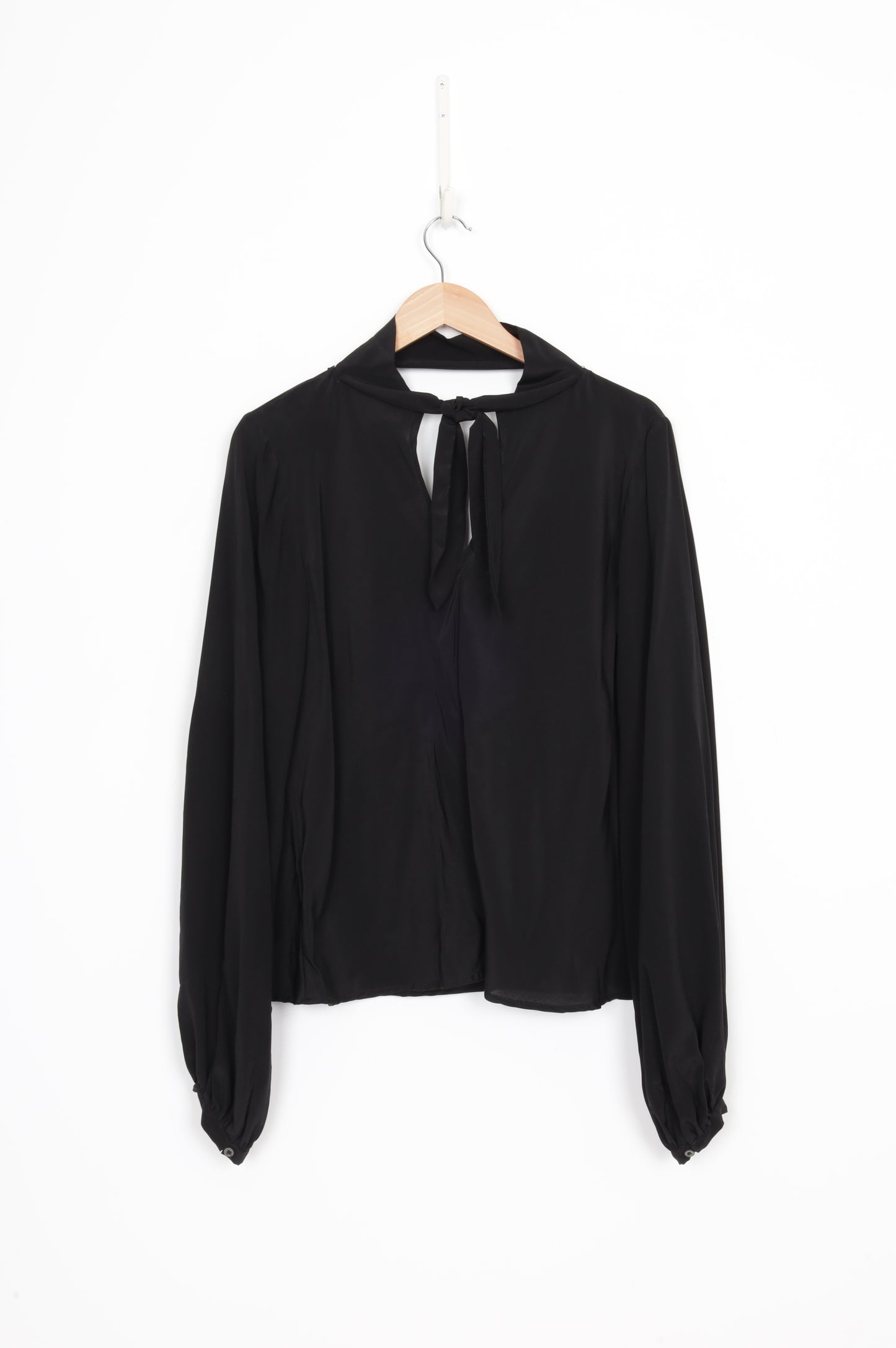 ellis Womens Black Blouse Size 12
