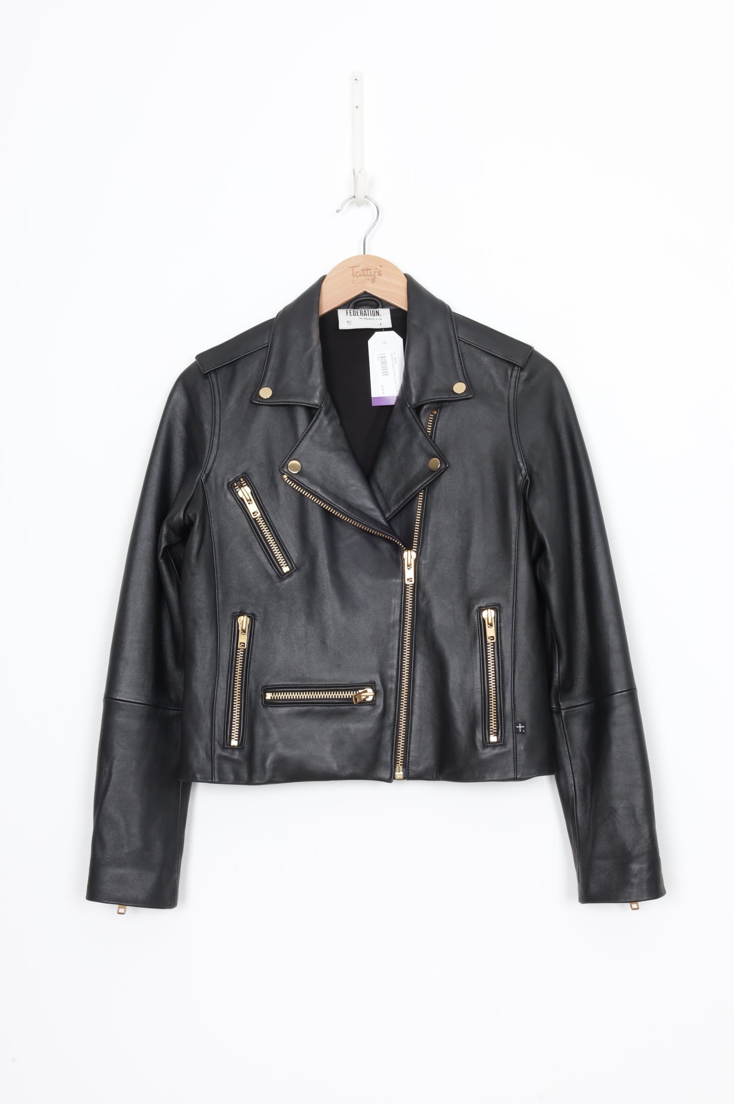 Federation Womens Black Jacket Size XS