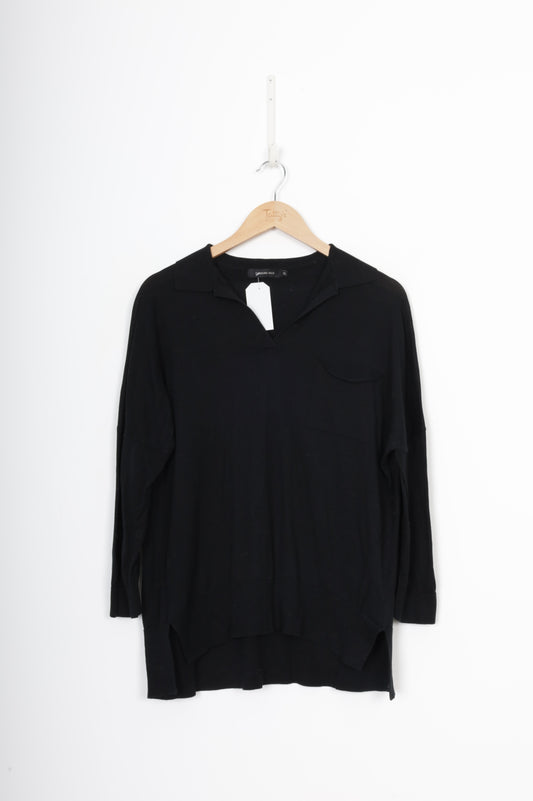 Caroline Sills Womens Black Shirt Size XL