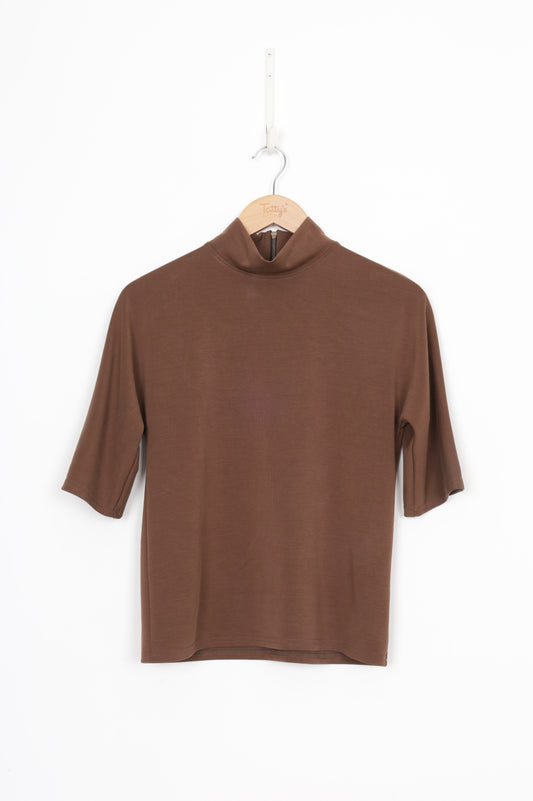 Repertoire Womens Brown Top Size 8