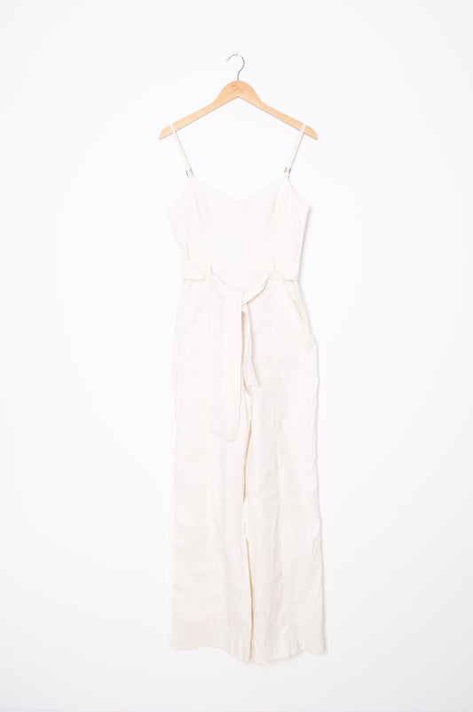 A.L.C. Womens Cream Jumpsuit Size 10