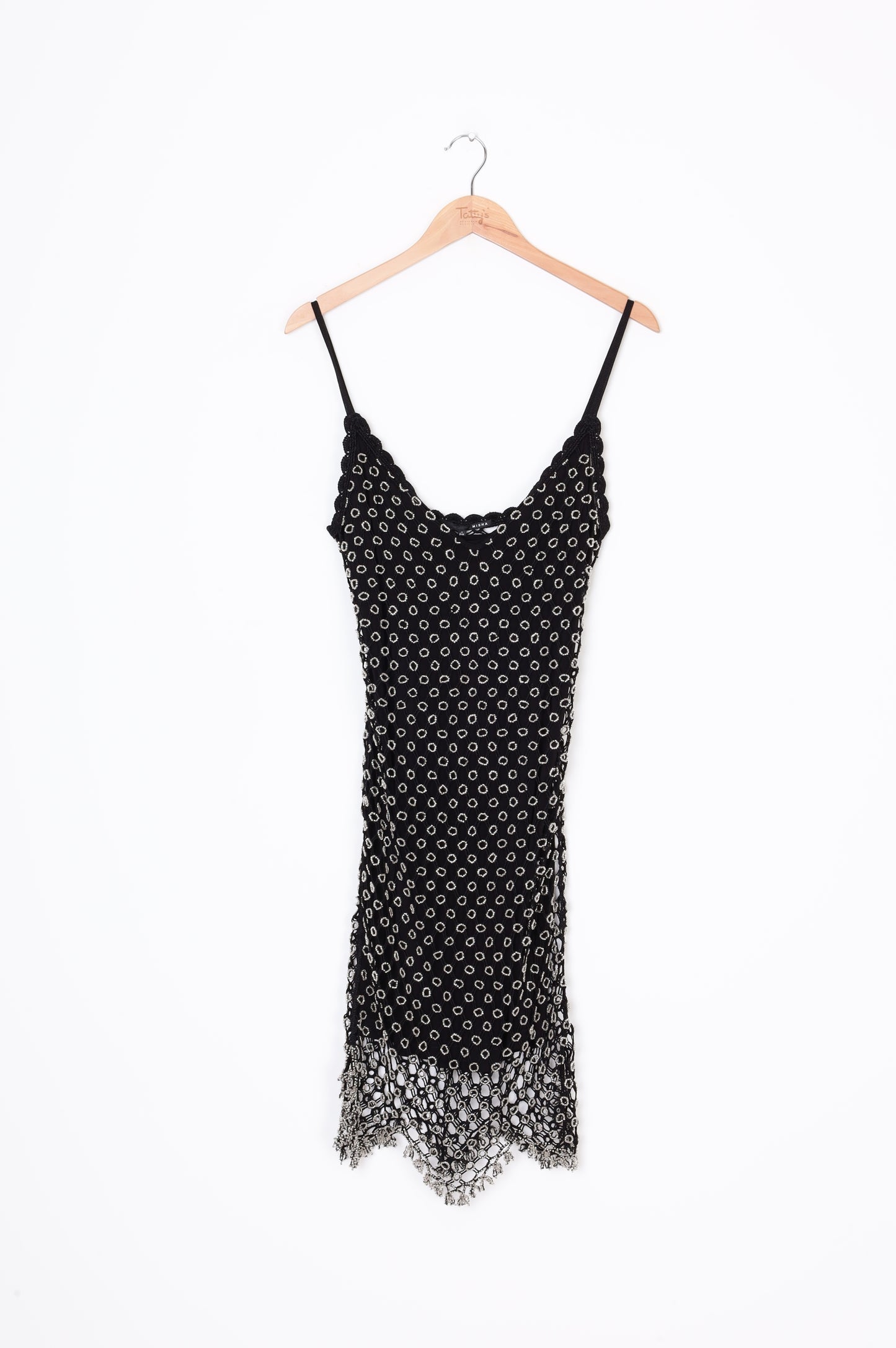 Misha Womens Black Dress Size S