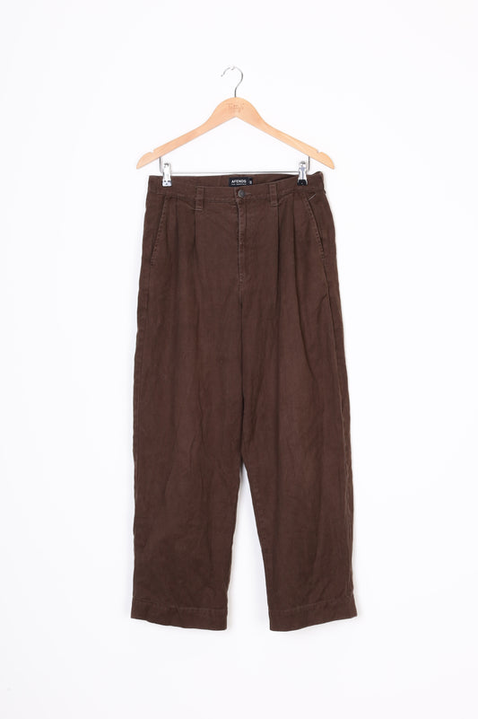 Afends Mens Brown Pants Size W 32