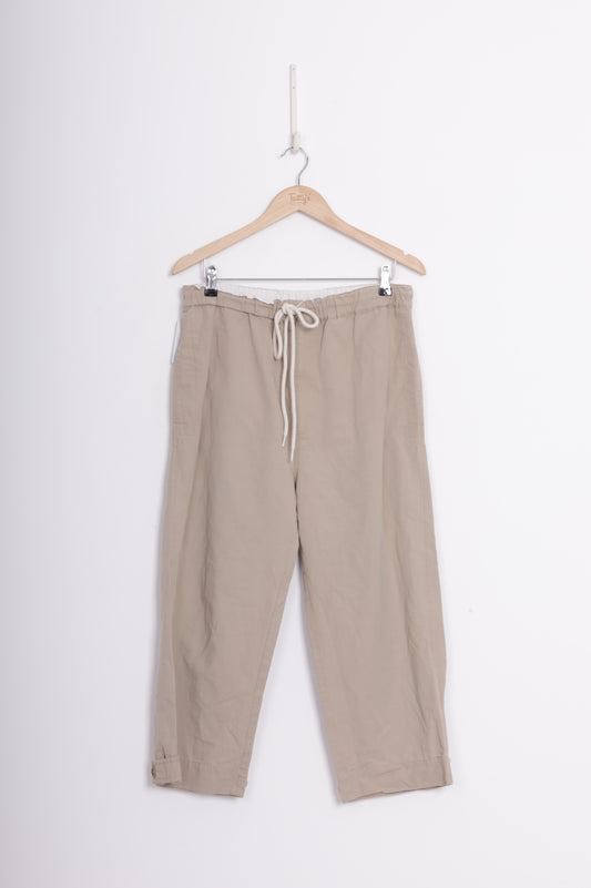 Bassike Womens Beige Pants Size 2