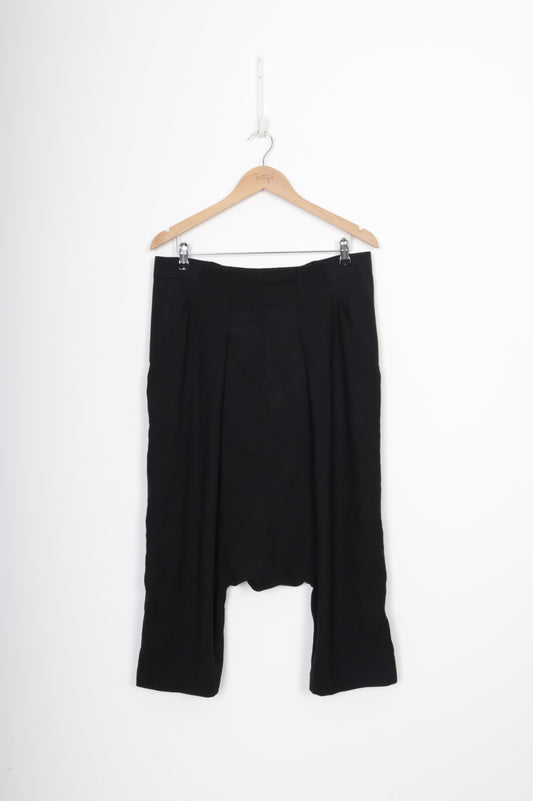 Rick Owens Womens Black Pants Size 14
