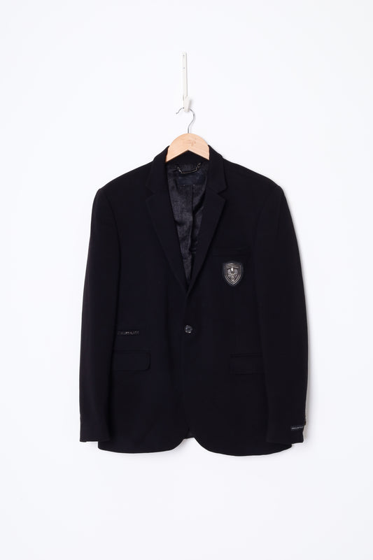 Philipp Plein Mens Black Blazer Size 54