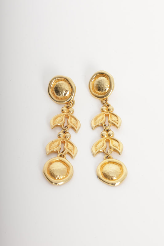 No Label Womens Metallic Earrings Size O/S
