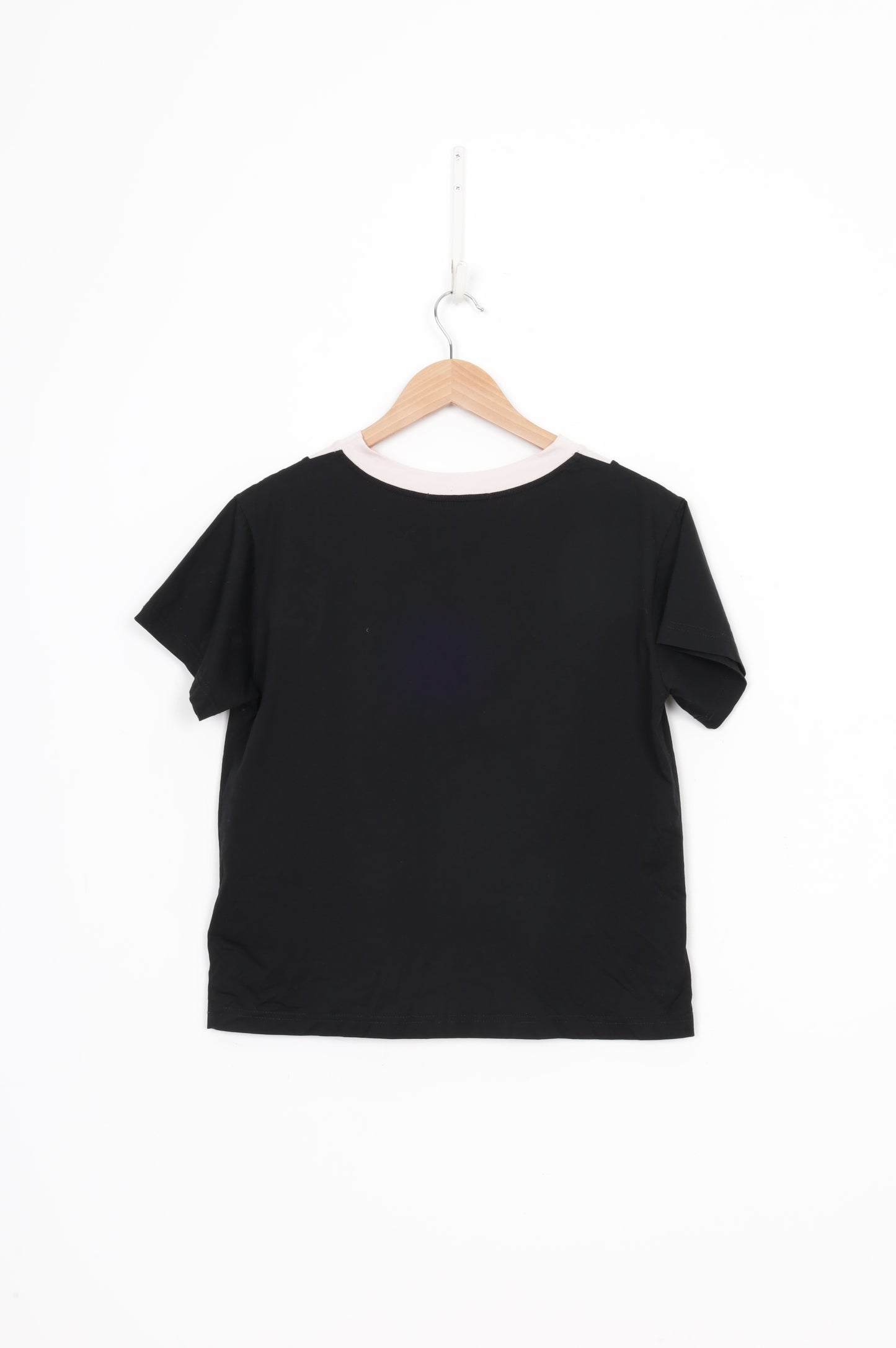 Wynn Hamlyn Womens Black T-shirt Size 8