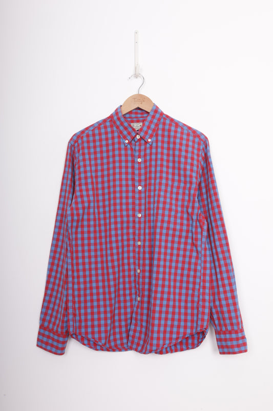 J Crew Mens Red Shirt Size M