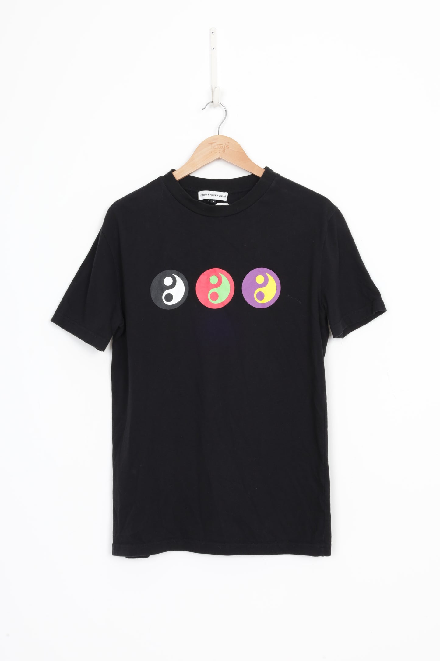 Gosha Rubchinskiy Mens Black T-shirt Size L