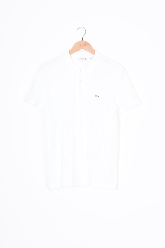 Lacoste Mens White Shirt Size S