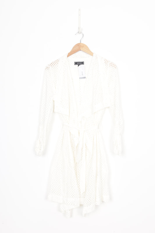 Repertoire Womens White Coat Size 8
