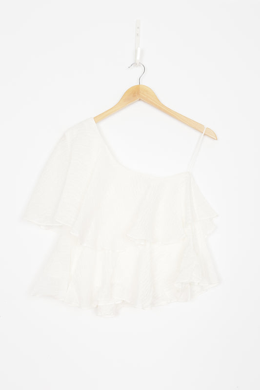 Joslin Womens White Top Size 8