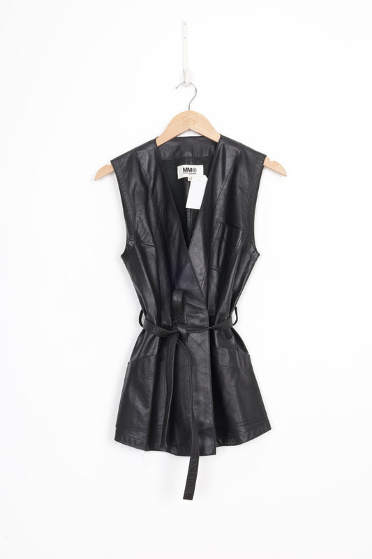 MM6 Maison Martin Margiela Womens Black Vest Size EU 44