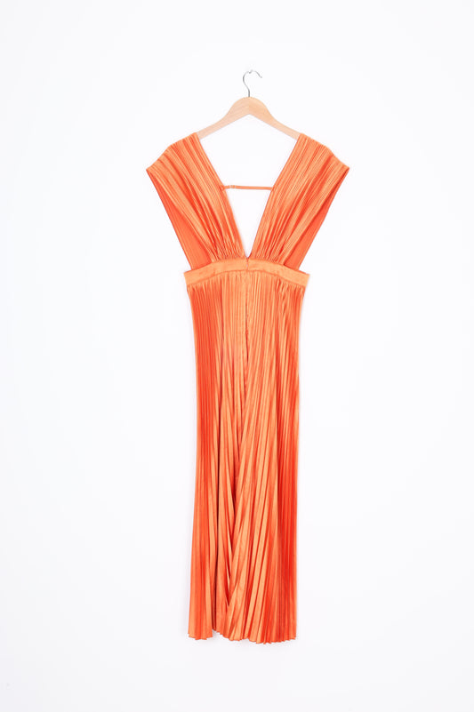 L'idee Woman Womens Orange Dress Size 8