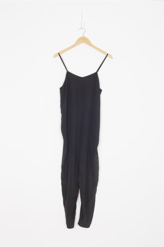 Penny Sage Womens Black Jumpsuit Size 8
