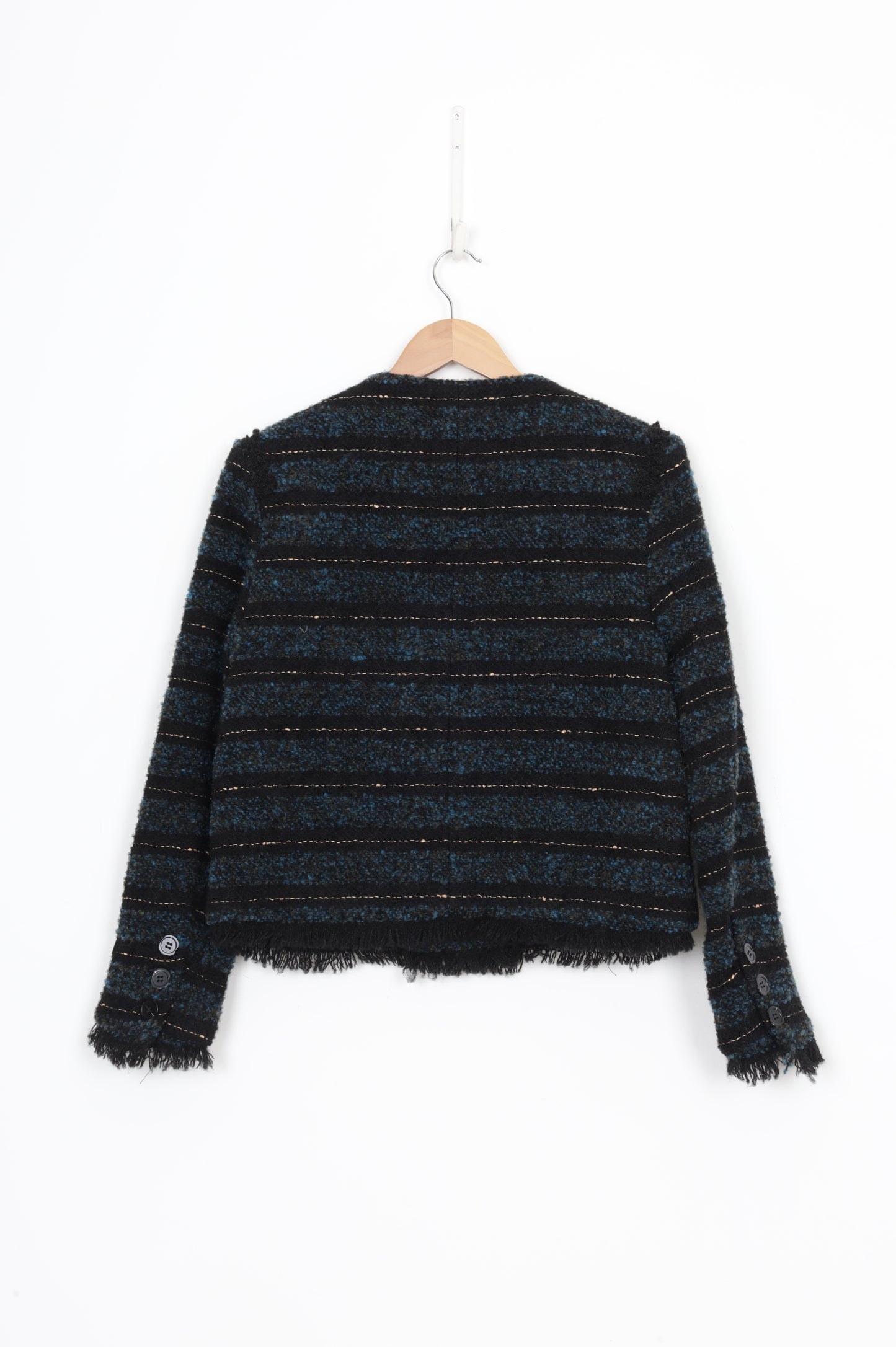 Self Who* Womens Black Blazer Size S