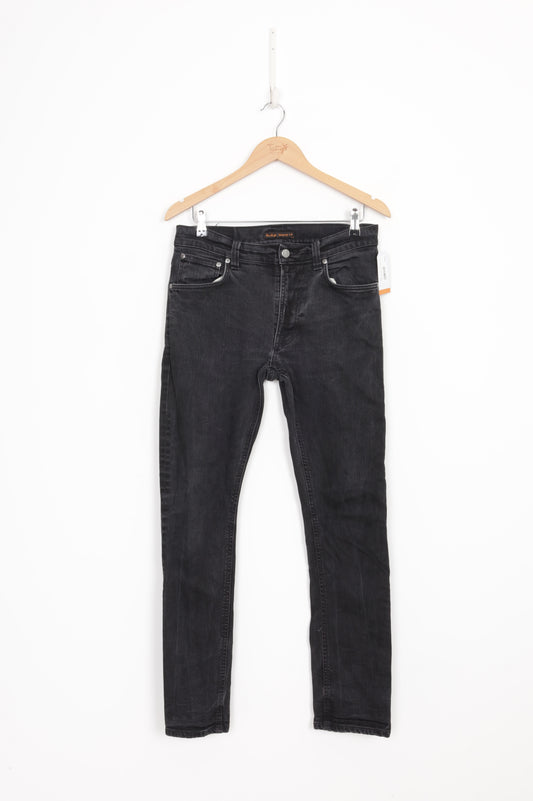 Nudie Jeans Mens Grey Jeans Size W 32