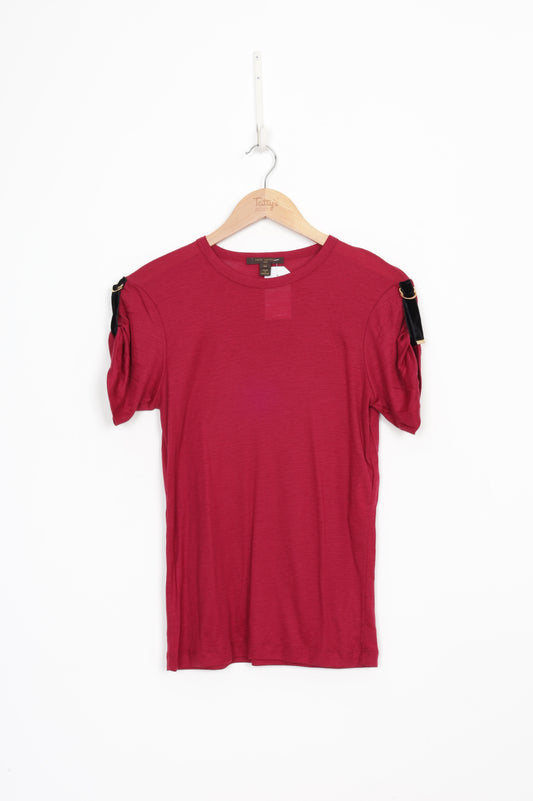 Louis Vuitton Womens Red T-shirt Size M