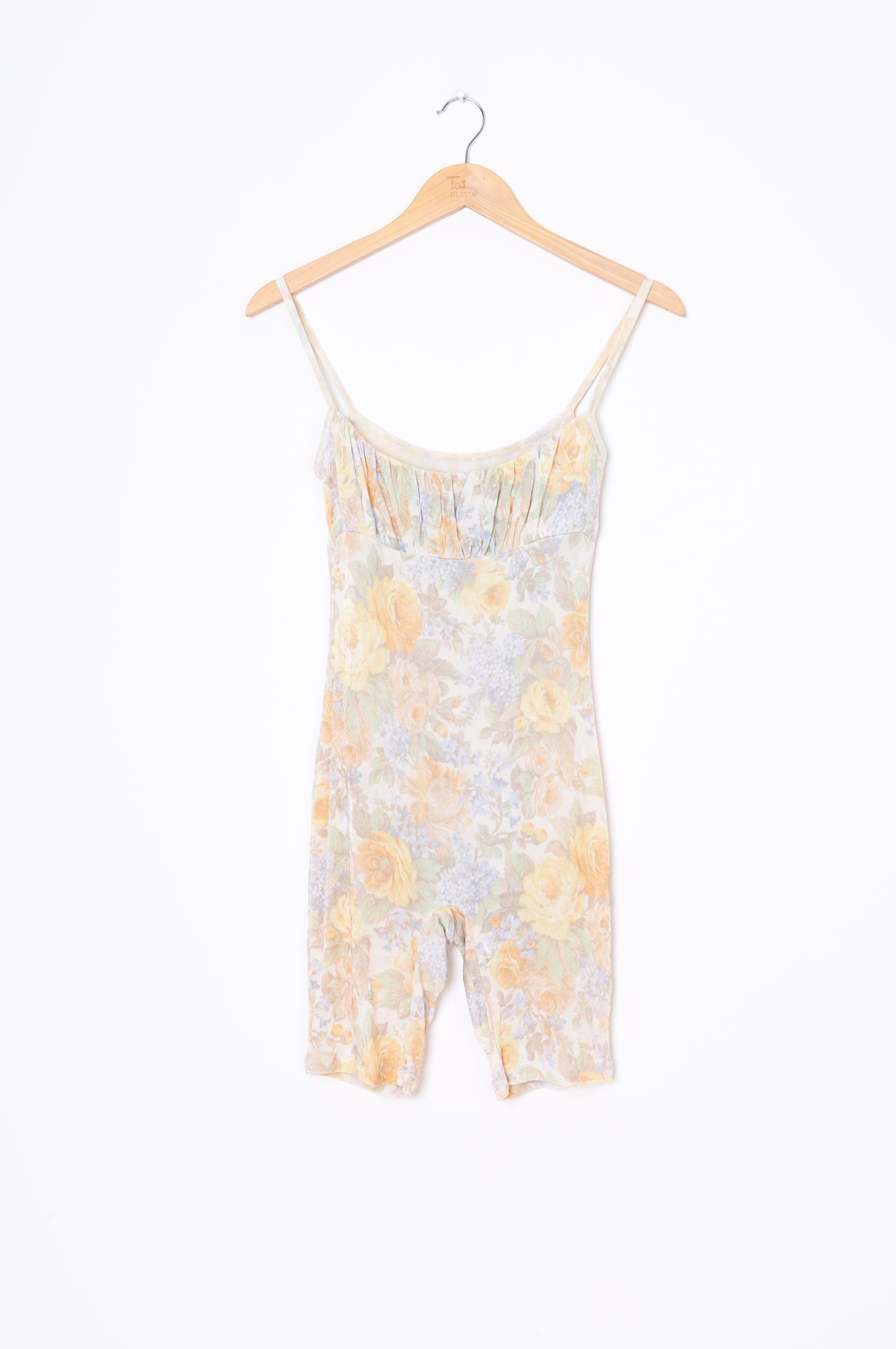 All Is A Gentle Spring Womens Yellow Jumpsuit Size S
