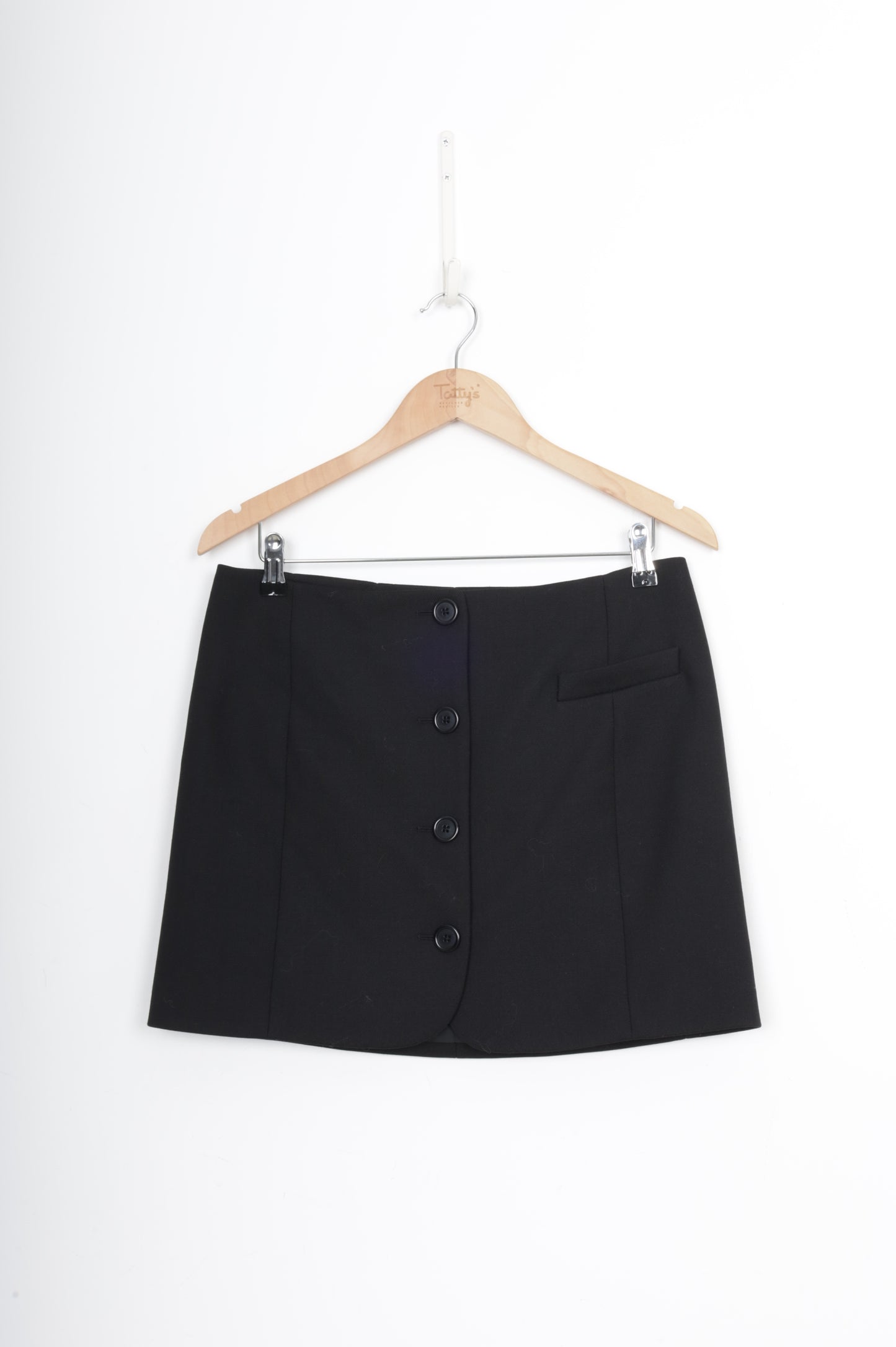 Helmut Lang Womens Black Mini Skirt Size 8